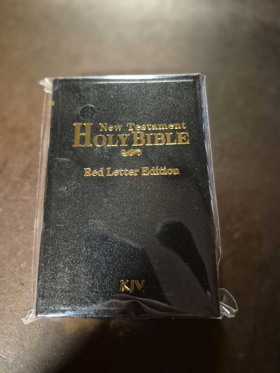 Other - Holy Bible New Testament KJV Black Mini Leatherette 4.5” x 3” Wrapped in Plastic